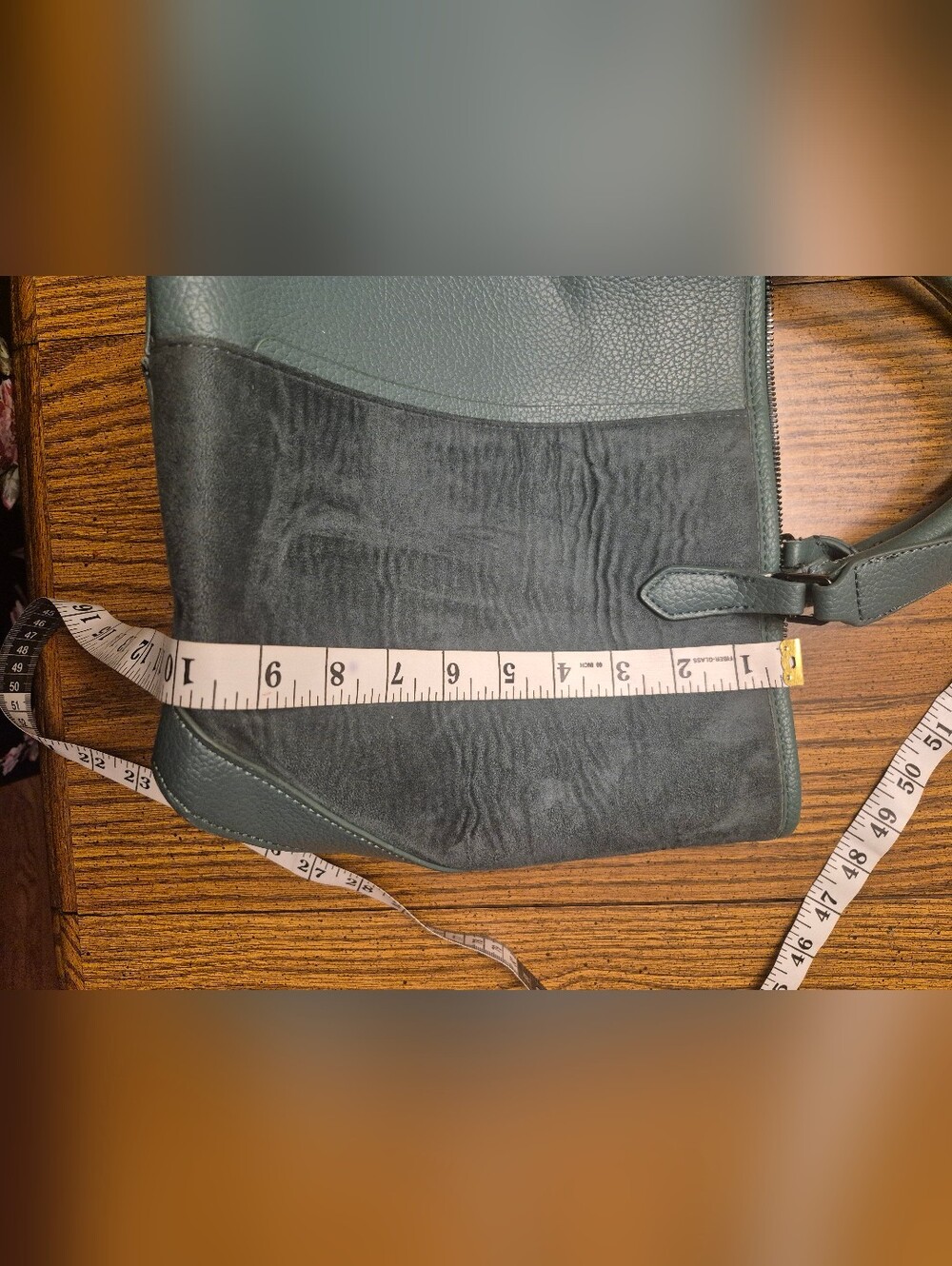 STEVE‎ MADDEN Teal Half Suede Bleticia Tote Bag Satchel Purse - Picture 8 of 9